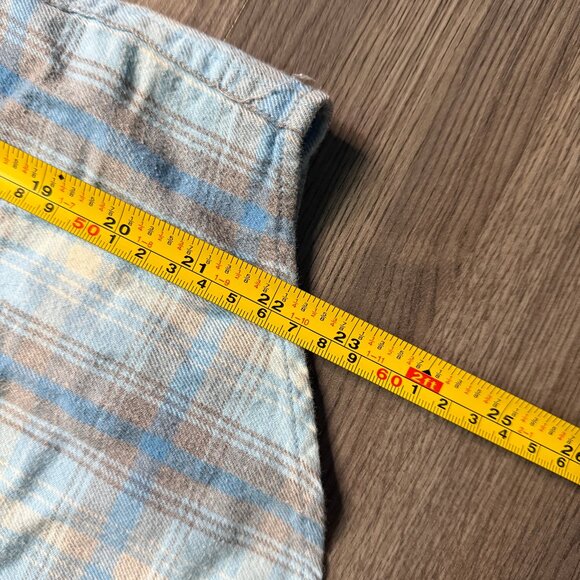 L.L. Bean Women's Scotch Plaid Flannel Shirt - Blue/Grey - Picture 6 of 6